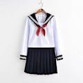 Miniatyrbild 2 av 4: Japansk Sjömansskola Uniform Anime Cos Sjömansdräkt Långärmad M