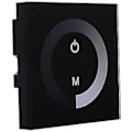 Miniatyrbild 4 av 5: DC 12-24V LED Touch Väggkontrollpanel med Justerbar Ljusstyrka Dimmer (Färg: Svart)