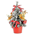 Miniatyrbild 5 av 5: Mini Julgran med Ornament, 4 Delar