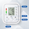 Miniatyrbild 5 av 5: 2025 Senaste Modell Blodtrycksmätare Automatisk Digital LCD-Display Överarmsmanschett BP-Maskin för Hem- och Professionellt Bruk