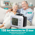 Miniatyrbild 5 av 5: 2025 Senaste Modell Handledsblodtrycksmätare, Exakt Automatisk Blodtrycksmätare med Justerbar Manschett & LCD-Display Enkel och Exakt