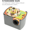 Miniatyrbild 3 av 5: Högkvalitativ, helt ny tryckströmbrytare för brunnspump, 30-50Psi vattentrycksbrytare justerbar differential, 1/4\" invändig NPT-gänga