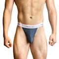 Miniatyrbild 2 av 4: 2025 Senaste Modell Herr G-String T-Back Trosor Bomull Andningsbara Underbyxor Jock Strap för Manliga Atletiska Stöd Mörkgrå Medium