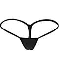 Miniatyrbild 1 av 3: 2025 Senaste Modell Dam Låg Midja Micro Back G-string Trosor Underkläder Svart Medium