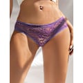 Miniatyrbild 2 av 4: 2025 Senaste Modell Dam Plus Size Cheeky Trosor Spets G-String Trosor Kant Boyshort Underkläder T-Back Underbyxor Lila 4X-
