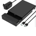 3,5 tommer harddisk kabinet til 3,5 tommer SATA SSD og HDD USB 3.0 harddisk kabinet sort S356U3