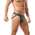 Miniatyrbild 3 av 5: 2025 Senaste Modell Herr Jockstrap Atletisk Support Manlig Aktiv Sport Jock Straps Underkläder Mörkgrå XX-Large