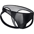 Miniatyrbild 3 av 3: 2025 Senaste Modell Ice Silk Andningsbar Jockstrap Atletiska Stöd för Män Jock Strap Herr Underkläder Svart XX-Large