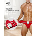 Miniatyrbild 4 av 5: 2025 Senaste Modell Herr Jock Strap Kompression Atletisk Stöd Jockstrap Underkläder med Brett Band B1-flerfärgad(5-pack)-ak7004 Large