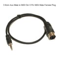 3,5 mm Stereo Jack til MIDI Din 5-bens MIDI Han-kabel