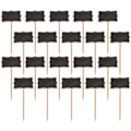 Miniatyrbild 1 av 5: 2025 Senaste Modell 20 st Trä Tavelkrita Växtetikett, Trädgårds Plug-in Växtidentifieringsmarkör, Plantskola Trädgård Växtmarkörer Etikett