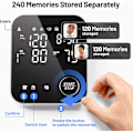 Miniatyrbild 4 av 5: 2025 Senaste Modell Blodtrycksmätare Överarmsmätare för Hemmabruk Justerbar 22-42 cm Manschett LED-Display 2x120 Minne Intelligent