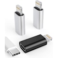 Miniatyrbild 1 av 5: Högkvalitativt, helt nytt 3-pack USB C Hona till Lightning Hane Adapter för iPhone 12/11/8 X XR/XS/SE/7Plus/Pro Max Ipad Air Mini Typ