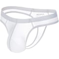 Miniatyrbild 1 av 4: 2025 Senaste Modellen Herr Tanga Underkläder JockStrap Herr Bikini Underkläder G-string Jockstraps för Män Ice Silk Underkläder Vit Medium