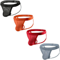 Miniatyrbild 1 av 5: 2025 Senaste Modell Herr Jock Strap Bekväma Herr Sport Jockstrap Underkläder för Gym Sport Atletisk Stöd 4-pack Mix 2 X-Large