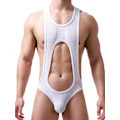 Miniatyrbild 3 av 5: 2025 Senaste Modell Herr Brottning Body Stringunderkläder Trikå G-string Vit Stor