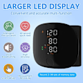 Miniatyrbild 4 av 5: 2025 Senaste Modell Handledsblodtrycksmätare, Blodtrycksmätare Handled med LED-Touchskärm, Automatisk Röst, Justerbar Manschett, Uppladdningsbar