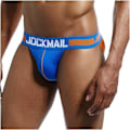 Miniatyrbild 4 av 4: 2025 Senaste Modellen Herr Jockstrap Underkläder Bred Bälte Atletisk Stöd Herr Trosor Sport Underkläder Jock Strap 201blå Medium