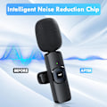 Miniatyrbild 2 av 5: 3 i 1 Trådlös Lavalier Mikrofon för iPhone Android Kamera USB-C, Brusreducerande Trådlös Mini Mikrofon för YouTube, Videoinspelning