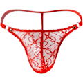 Miniatyrbild 1 av 3: 2025 Senaste Modell Påse Kalsonger G-string T-rygg Underkläder Herr Spets Tanga Trosor Mesh Plus Storlek Underkläder S-3XL