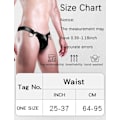 Miniatyrbild 4 av 4: 2025 Senaste Modell Herr Jockstrap Konstläder Tanga Kalsonger G-String Låg Midja Påse Kalsonger Bulge Butt Flaunting Underkläder A-svart One Size
