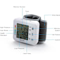 Miniatyrbild 2 av 5: 2025 Senaste Modell Handledsblodtrycksmätare, Exakt Automatisk Blodtrycksmätare med Justerbar Manschett & LCD-Display Enkel och Exakt