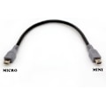 Miniatyrbild 1 av 5: Högkvalitativ helt ny Micro USB till Mini 5-pin USB Förlängningskabel Kod OTG Mobil Enhet Adapter Data Sygn Laddare Hane till Hane