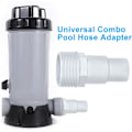 Miniatyrbild 4 av 5: Högkvalitativt, helt nytt 4-pack Universal Combo Poolslangadapter 1-1/4\" eller 1-1/2\" Poolpumpslanganslutning Ersättning med klämmor