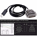 Miniatyrbild 5 av 5: Högkvalitativ helt ny USB till DB25 RS232 Seriell Adapter Konverter Kabel Null Modem för Sharp X68K X68000 PC Kommunikations Programmering