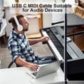 Miniatyrbillede 2 af 4: Kabel, Type C til USB 2.0 MIDI Interface Kabel til Samsung, Huawei Laptop, MacBook til Tilslutning med Printer, Midi Controller, Keyboard, Audio Interface
