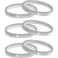 3 par elastiska skjortärmar med justerbara armbindlar, silver.