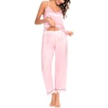 Miniatyrbild 3 av 5: 2025 Senaste Modell Dam Satin Pyjamas Set Siden Sovkläder Cami Nattlinne Sexiga Underkläder 2 Delar Topp och Byxor Pyjamas Set