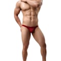 Miniatyrbild 3 av 5: 2025 Senaste Modell Herr Stretch Tanga Underkläder, Sexig Herr Tanga G-String Underkläder, Stretch Passform. Mörkröd Stor