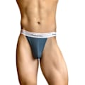 Miniatyrbild 3 av 4: 2025 Senaste Modell Herr G-String T-Back Trosor Bomull Andningsbara Underbyxor Jock Strap för Manliga Atletiska Stöd Mörkgrå Medium