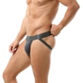 Miniatyrbild 5 av 5: 2025 Senaste Modell Herr Jockstrap Atletisk Support Manlig Aktiv Sport Jock Straps Underkläder Mörkgrå XX-Large