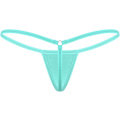 Miniatyrbild 2 av 5: 2025 Senaste Modell Kvinnor Micro G-String Trosor Stretch T-rygg Sexiga Tangas Låg Midja Hipster Underkläder Cyan One Size