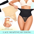 Miniatyrbild 5 av 5: 2025 Senaste Modell  Tummy Control Trosa Shapewear Kroppsformande Underkläder Mellanhög Midja Slimmande Trosor Formande Spets Girdle Trosa f