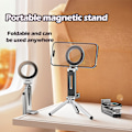 Miniatyrbild 2 av 5: 2025 Senaste Modellen Nixive Magnetisk Telefonhållare Stativ – Mini Tripod Pro med Starkt Grepp, Justerbart Ställ för iPhone och Android, Pe