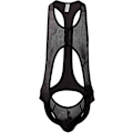 Miniatyrbild 1 av 4: 2025 Senaste Modell Herr Leotard Body Stretch Brottningstrikå Jumpsuit Tanga One-Piece G-String Underkläder B-svart XX-Large