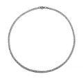 Miniatyrbild 3 av 4: 3mm Pansarlänk halsband i Stål som håller färgen livet ut 45 cm lång