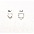 Miniatyrbild 4 av 5: Septum smycke med Cubic zirkon stenar.