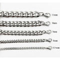 Miniatyrbild 1 av 3: Slipad Pansarlänk halsband i Stål som håller färgen livet ut! 3.5mm tjock, 60cm lång