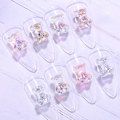 Miniatyrbild 3 av 6: 80 st Nail Bear 3D Nagelcharm för Resin Naglar Dekorationskit för Nagelkonst Design DIY