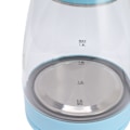 Miniatyrbillede 3 af 8: 1800W Elektrisk Vandkoger 2L Varmt Vandkoger Bred Åbning Glas Tekoger Automatisk Afbrydelse Kogtør Beskyttelse EU Stik 220V Blå
