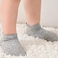 Miniatyrbillede 6 af 6: 6 par Spring og Vinter Baby Ankelsokker med Antislip Grip på Sål (sort, hvid, grå, blandet farve)