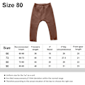 Miniatyrbillede 2 af 5: Baby Leggings Simple Store Bukser til Drenge og Piger Efterår og Vintertøj (Dyb Kaffe)