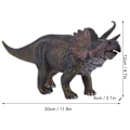 Pikkukuva 1 / 2: Miniatyyri Triceratops -simulaatiohahmo, eläinmalli, kodin sisustus, lasten opetuslelu
