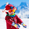 Miniatyrbillede 4 af 5: Finger Ski Handsker til Koldt og Varmt Vejr - Mænd og Kvinder - Farvefuld Linjesøm - Vindtæt