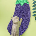Miniatyrbillede 2 af 5: 1 stk. sisal kattekløseplade Aubergine/Ananas/Knogle/Orange hængende kattekløseplade