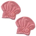 Miniatyrbillede 1 af 5: 2 Pak Mikrofiber Hår Tørre Hætter Bløde & Ultra Absorberende